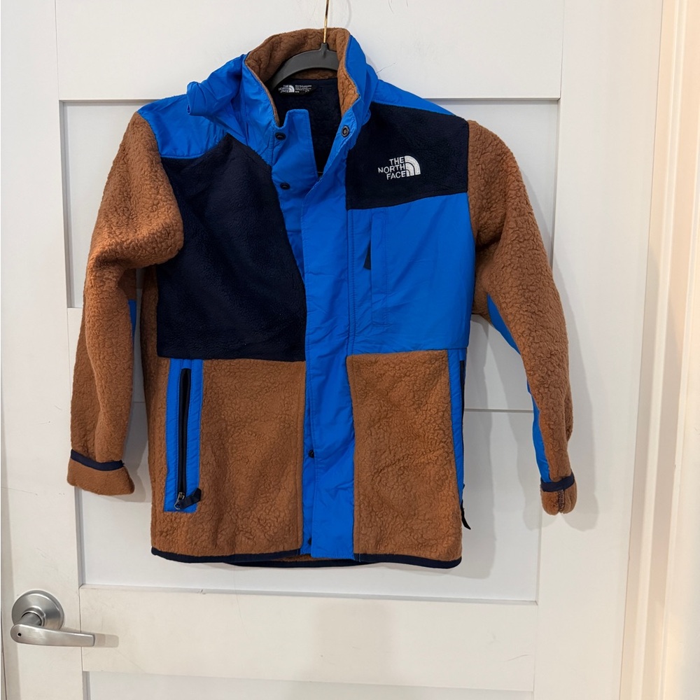 The North Face Blue and Tan Jacket